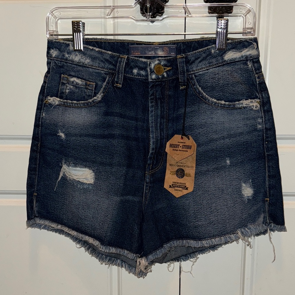 Distressed Denim Shorts - Desert Studio High Rise - NWT 🔥